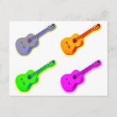 アーポップ・アートのトクラシカルギタ ポストカード (正面)