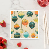 アーポップ・アートのトクリスマスバウブル スタンダードランチョンナプキン (インサイチュ)