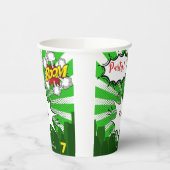 アーポップ・アートのトグリーン漫画誕生日 紙コップ (左)