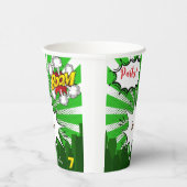 アーポップ・アートのトグリーン漫画誕生日 紙コップ (右)