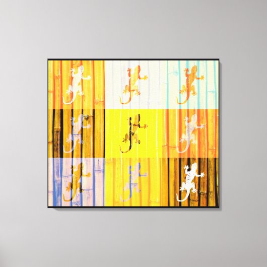 アーポップ・アートのトゲッコス – キャンバスプリント (正面)