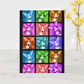 アーポップ・アートのトコルギ カード (黄色い花)