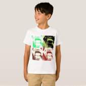 アーポップ・アートのトゴリラ顔 Tシャツ (正面フル)