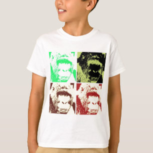 アーポップ・アートのトゴリラ顔 Tシャツ