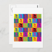 アーポップ・アートのトサイクリング ポストカード (正面/裏面)