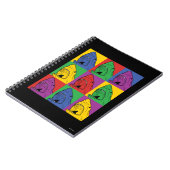 アーポップ・アートのトシャーク ノートブック (左側)