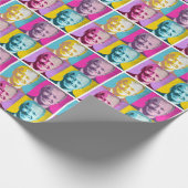 アーポップ・アートのトジョーバイデン氏 ラッピングペーパー (角)