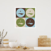 アーポップ・アートのトスカイダイビング ポスター (キッチン)