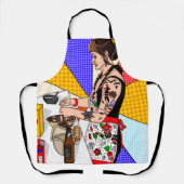 アーポップ・アートのトスタイルレトロレディベーキング エプロン (正面)