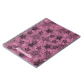 アーポップ・アートのトスタイル放射ブラックスターズパーソナライズされた ノートブック (左側)