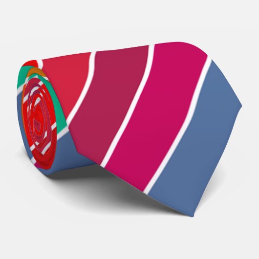 アーポップ・アートのトストライプ ネクタイ (ロール)