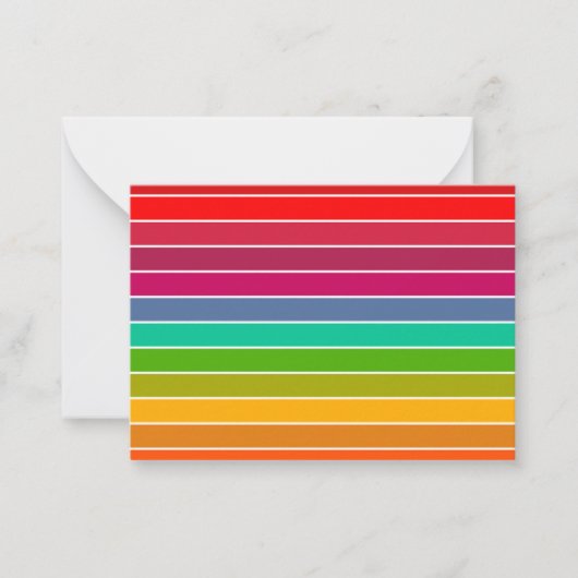 アーポップ・アートのトストライプ ノートカード (正面)
