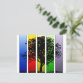 アーポップ・アートのトツリー ポストカード (スタンド正面)