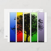 アーポップ・アートのトツリー ポストカード (正面/裏面)