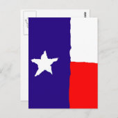 アーポップ・アートのトテキサス州州旗 ポストカード (正面/裏面)