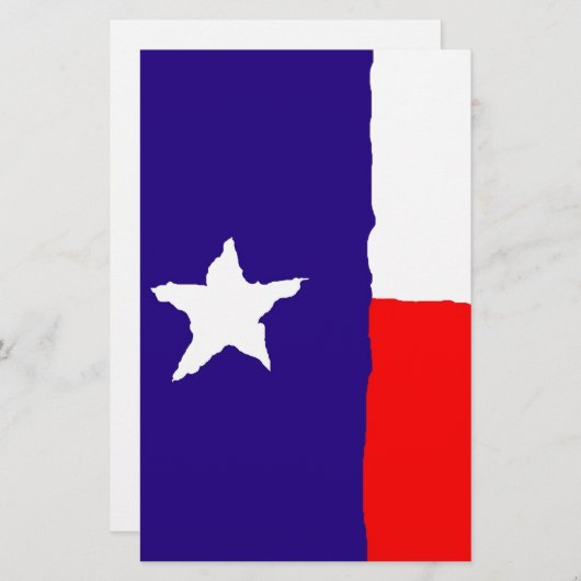 アーポップ・アートのトテキサス州州旗 便箋 (正面/裏面)