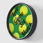 アーポップ・アートのトテニスボールテーマ 壁時計 (傾斜)