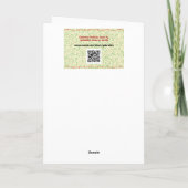 アーポップ・アートのトディアアニマルアートクリスマスホリデーカード カード (裏面)