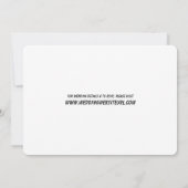 アーポップ・アートのトデイジー水玉模様カジュアル結婚式招待状 招待状 (裏面)