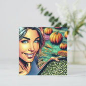 アーポップ・アートのトハロウィーンパンプキンカービングパーティー 招待状 (スタンド正面)