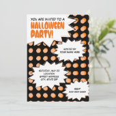 アーポップ・アートのトハローウィンパーティ招待状 招待状 (スタンド正面)