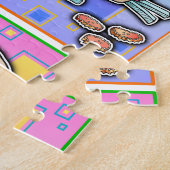 アーポップ・アートのトハンバーガーパズル ジグソーパズル (側面)