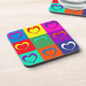 アーポップ・アートのトハート コースター (左側)