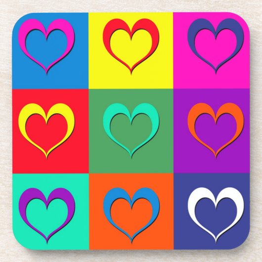 アーポップ・アートのトハート コースター (正面)