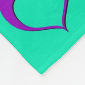 アーポップ・アートのトハート フリースブランケット (角)