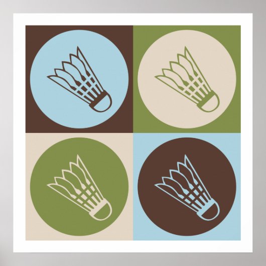 アーポップ・アートのトバドミントン ポスター (正面)