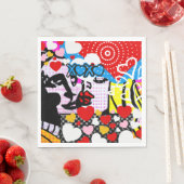 アーポップ・アートのトバレンタイン スタンダードランチョンナプキン (インサイチュ)