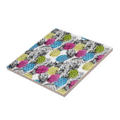 アーポップ・アートのトパイナップル&パーム葉 タイル (側面)