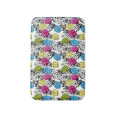 アーポップ・アートのトパイナップル&パーム葉 バスマット (正面縦)