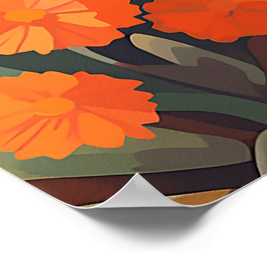 アーポップ・アートのトパロミノデザートホース ポスター (角)