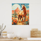 アーポップ・アートのトパロミノデザートホース ポスター (キッチン)