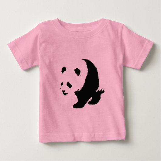 アーポップ・アートのトパンダ ベビーTシャツ (正面)
