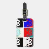 アーポップ・アートのトパンダ ラゲッジタグ (正面縦)