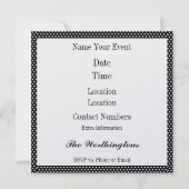 アーポップ・アートのトパーティの招待状 招待状 (裏面)