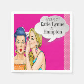 アーポップ・アートのトパーティーまたはビジネスカクテルナプキン スタンダードカクテルナプキン (正面)