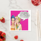 アーポップ・アートのトパーティーまたはビジネスカクテルナプキン スタンダードカクテルナプキン (インサイチュ)