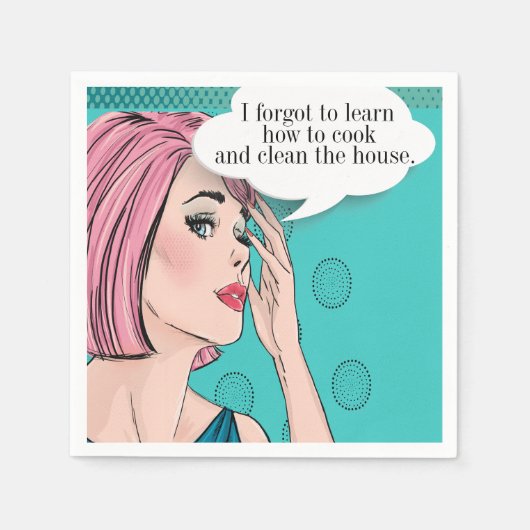 アーポップ・アートのトパーティーカクテルナプキンス スタンダードカクテルナプキン (正面)