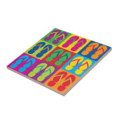 アーポップ・アートのトビーチサンダル タイル (側面)