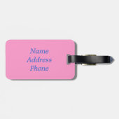 アーポップ・アートのトピットブルラゲッジタグ ラゲッジタグ (裏面横)