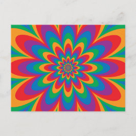 アーポップ・アートのトフラワー ポストカード