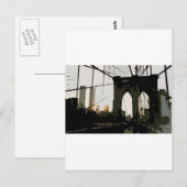 アーポップ・アートのトブルックリンブリッジ ポストカード (正面/裏面)