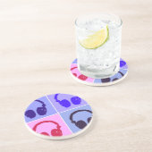 アーポップ・アートのトヘッドフォン コースター (側面)