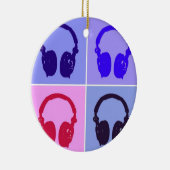 アーポップ・アートのトヘッドフォン セラミックオーナメント (右)