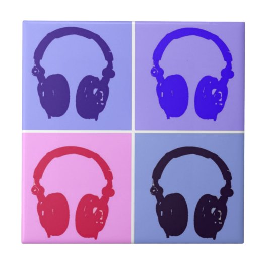 アーポップ・アートのトヘッドフォン タイル (正面)