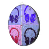 アーポップ・アートのトヘッドフォン ダーツボード (正面右)