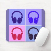 アーポップ・アートのトヘッドフォン マウスパッド (マウス)